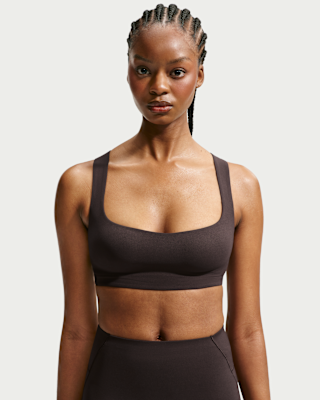 NIKE公式】NikeSKIMS Studio Stretch ウィメンズ スクエアネック ブラ